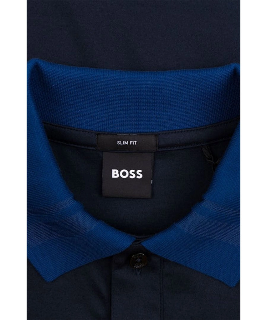 Hugo Boss Mens H-phillipson 117 Polo Shirt Dark Blue - Size Medium